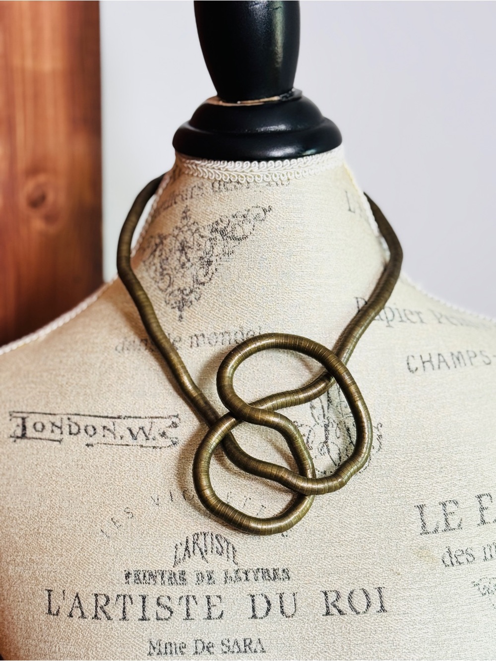 Vintage Moldable Snake Necklace